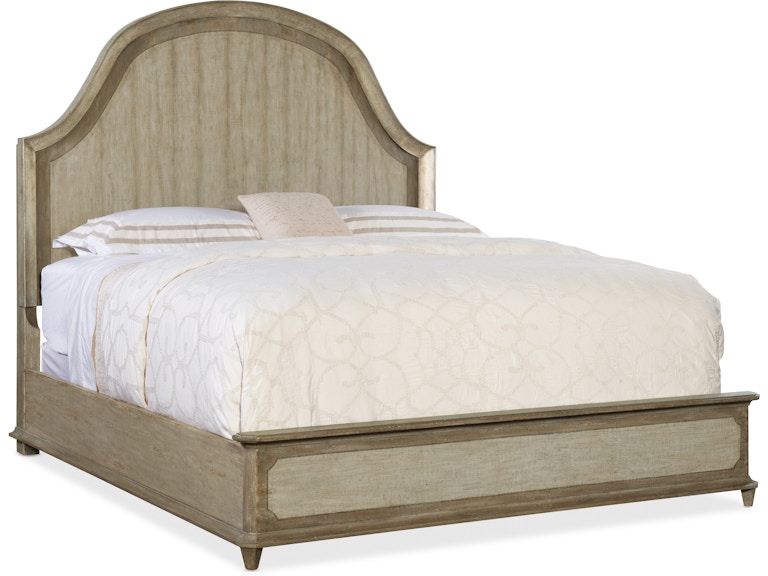 Hooker Furniture Bedroom Alfresco Lauro King Panel Bed with Metal 6025-90266-83 at Norwood Furniture