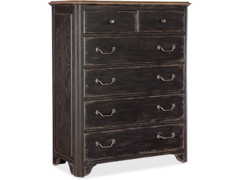 Hooker Furniture Bedroom Americana Six-Drawer Chest 7050-90010-89 at Norwood Furniture