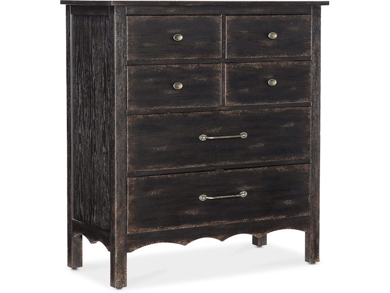 Hooker Furniture Bedroom Americana Six-Drawer Chest 7050-90110-89 at Norwood Furniture