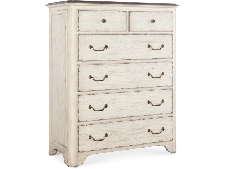 Hooker Furniture Bedroom Americana Six-Drawer Chest 7050-90010-02 at Norwood Furniture