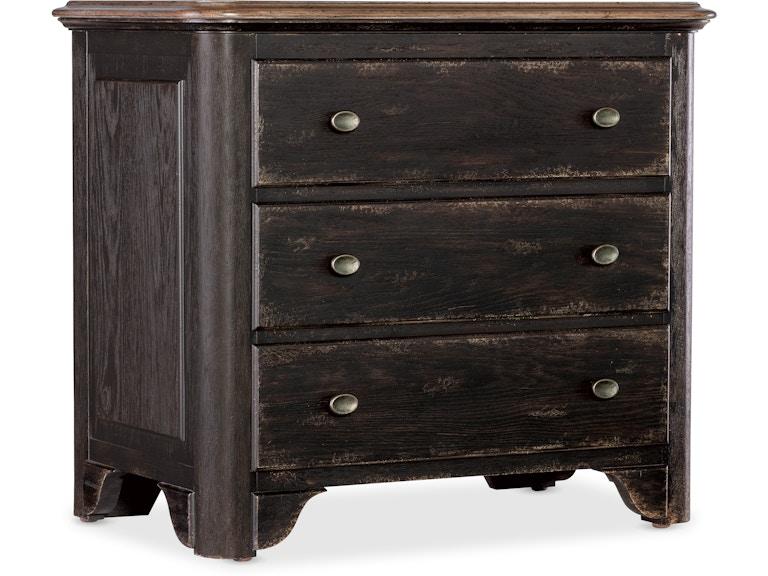 Hooker Furniture Bedroom Americana Three-Drawer Nightstand 7050-90016-89 at Norwood Furniture