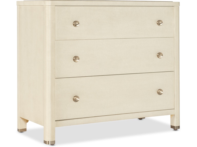 Hooker Furniture Bedroom Archives Raffia Three-Drawer Chest 6123-90110-05 at Norwood Furniture