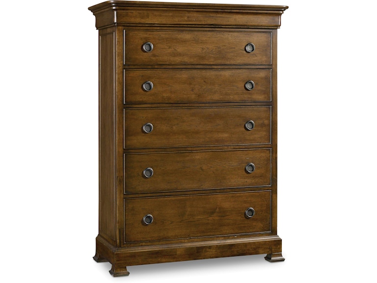 Hooker Furniture Bedroom Archivist Six-Drawer Chest 5447-90010 at Norwood Furniture