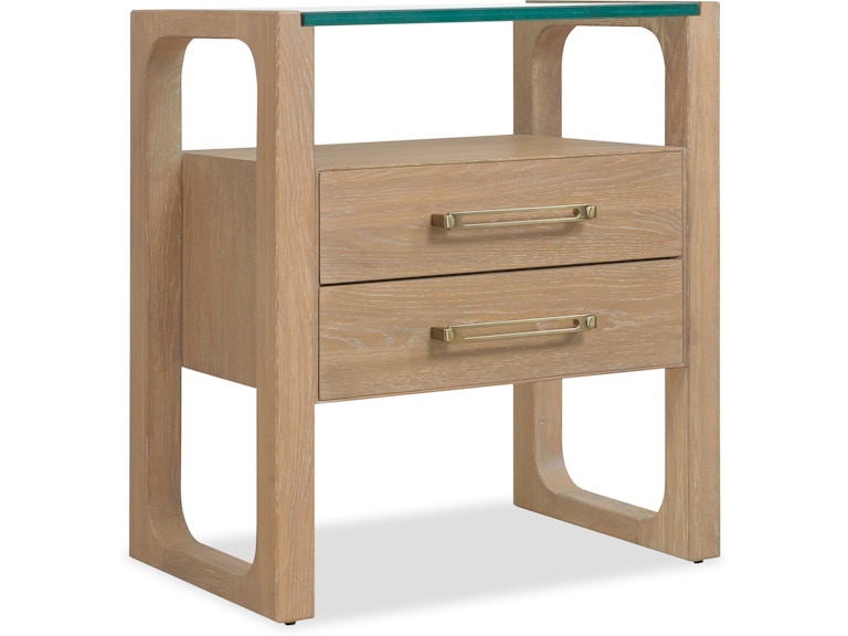 Hooker Furniture Bedroom Banyon Bay Two Drawer Nightstand 6081-90116-82 at Norwood Furniture