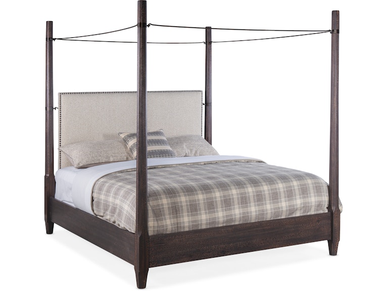 Hooker Furniture Bedroom Big Sky Cal King Poster Bed w/canopy 6700-90660-98 at Norwood Furniture