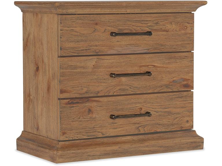 Hooker Furniture Bedroom Big Sky Three Drawer Nightstand 6700-90016-80 at Norwood Furniture