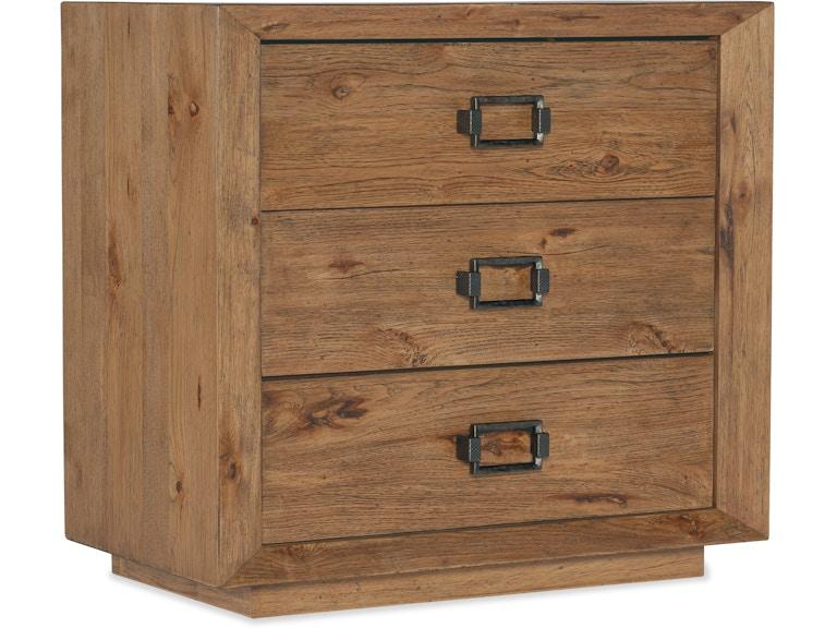 Hooker Furniture Bedroom Big Sky Three Drawer Nightstand 6700-90015-80 at Norwood Furniture
