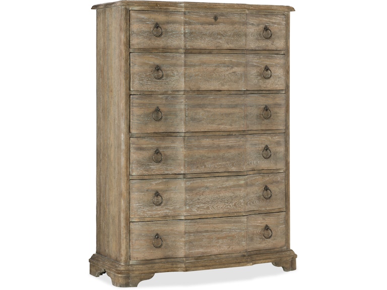 Hooker Furniture Bedroom Boheme Chimay Six-Drawer Chest 5750-90010-MWD at Norwood Furniture