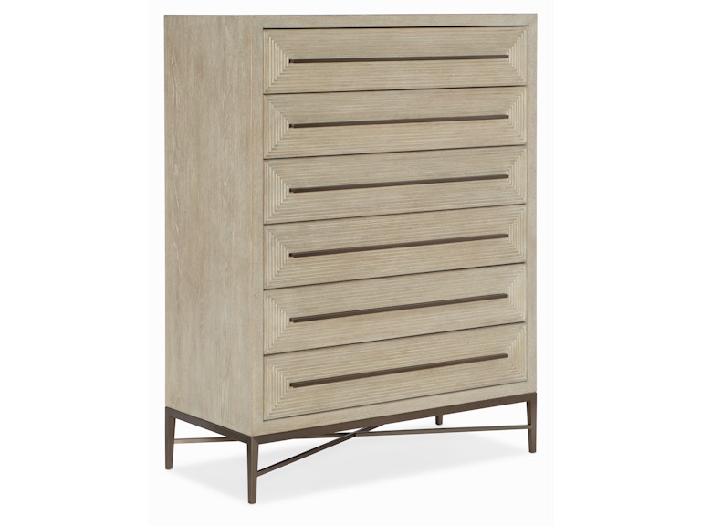 Hooker Furniture Bedroom Cascade Six-Drawer Chest 6120-90110-80 at Norwood Furniture