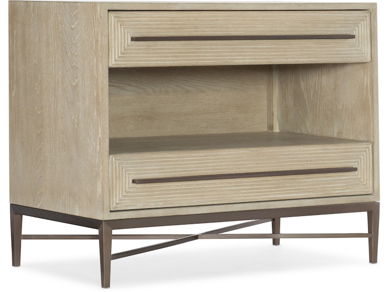 Hooker Furniture Bedroom Cascade Two-Drawer Nightstand 6120-90016-80 at Norwood Furniture