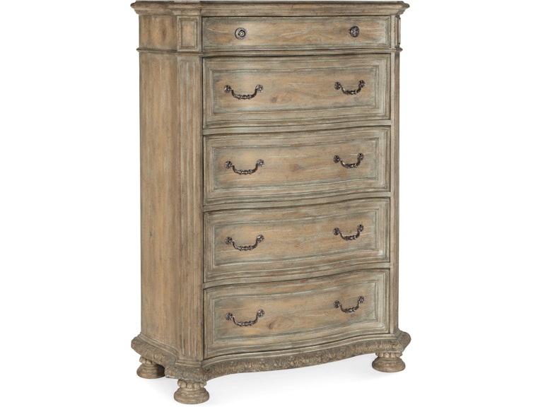 Hooker Furniture Bedroom Castella Five Drawer Chest 5878-90010-80 at Norwood Furniture