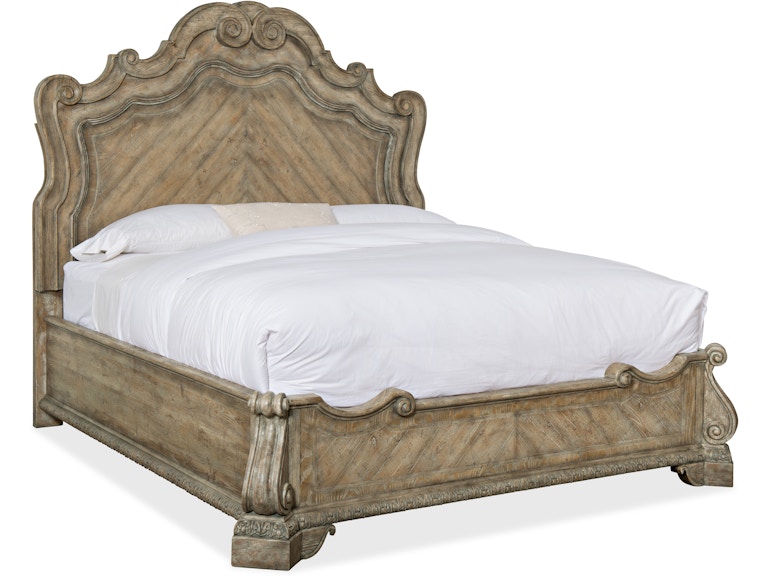 Hooker Furniture Bedroom Castella King Panel Bed 5878-90266-80 at Norwood Furniture