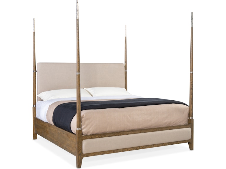 Hooker Furniture Bedroom Chapman California King Four Poster Bed 6033-90460-85 at Norwood Furniture