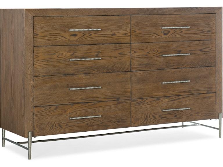 Hooker Furniture Bedroom Chapman Eight-Drawer Dresser 6033-90001-85 at Norwood Furniture