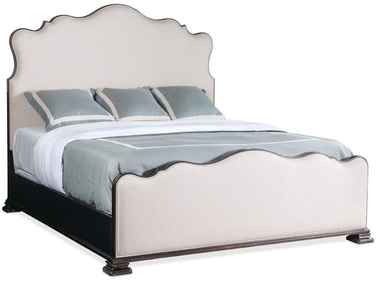 Hooker Furniture Bedroom Charleston Cal King Upholstered Bed 6750-90860-97 at Norwood Furniture