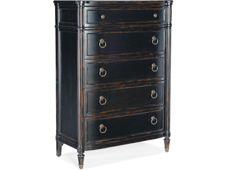 Hooker Furniture Bedroom Charleston Five-Drawer Chest 6750-90010-97 at Norwood Furniture