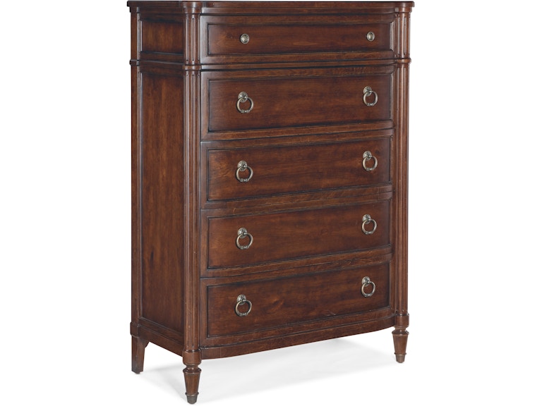 Hooker Furniture Bedroom Charleston Five-Drawer Chest 6750-90010-85 at Norwood Furniture