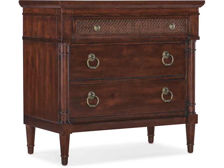 Hooker Furniture Bedroom Charleston Three-Drawer Nightstand 6750-90315-85 at Norwood Furniture