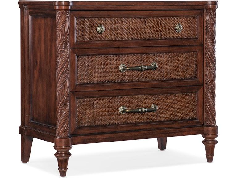 Hooker Furniture Bedroom Charleston Three-Drawer Nightstand 6750-90316-85 at Norwood Furniture
