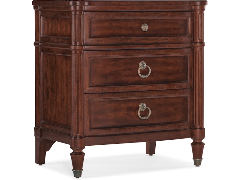 Hooker Furniture Bedroom Charleston Three-Drawer Nightstand 6750-90015-85 at Norwood Furniture