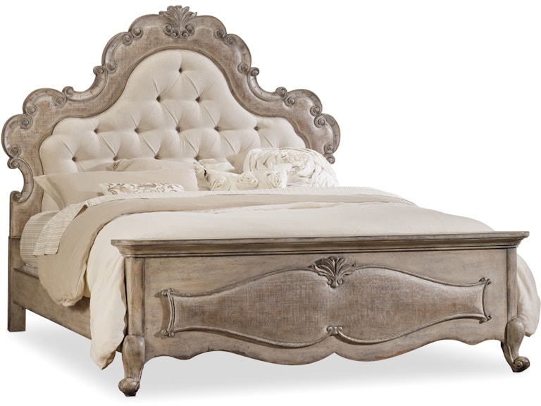 Hooker Furniture Bedroom Chatelet Queen Upholstered Panel Bed 5450-90850 at Norwood Furniture