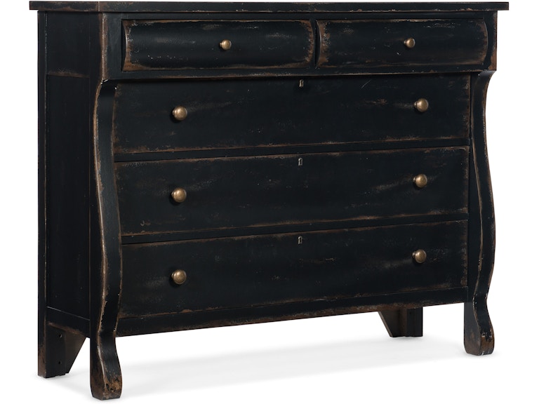 Hooker Furniture Bedroom Ciao Bella Five-Drawer Bureau 5805-90011-99 at Norwood Furniture