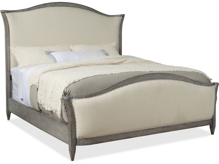 Hooker Furniture Bedroom Ciao Bella Queen Upholstered Bed- Speckled Gray 5805-90850-96 at Norwood Furniture