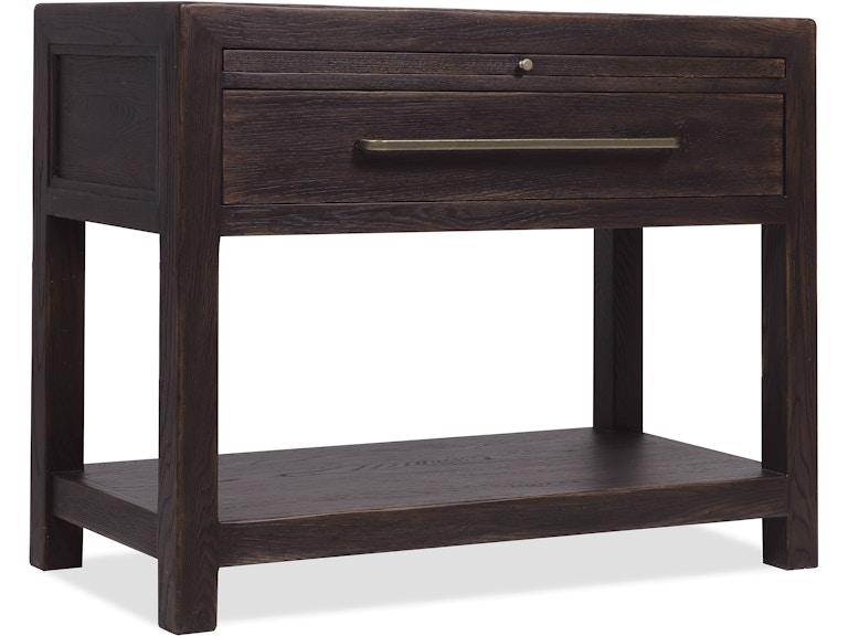 Hooker Furniture Bedroom Driftwood One-Drawer Nightstand with Stone 6820-90216-99 at Norwood Furniture