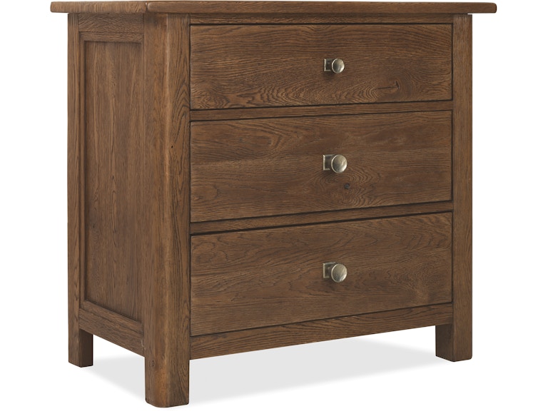 Hooker Furniture Bedroom Driftwood Three-Drawer Nightstand 6820-90116-85 at Norwood Furniture