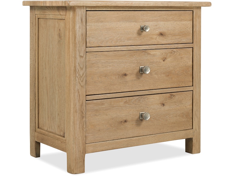 Hooker Furniture Bedroom Driftwood Three-Drawer Nightstand 6820-90116-80 at Norwood Furniture