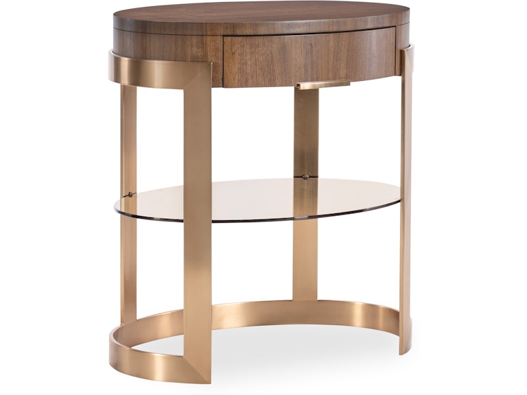 Hooker Furniture Bedroom Eleana Oval Nightstand 7252-90115-85 at Norwood Furniture