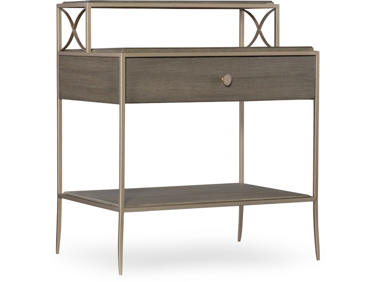 Hooker Furniture Bedroom Elixir Leg Nightstand 5990-90116-DKW at Norwood Furniture
