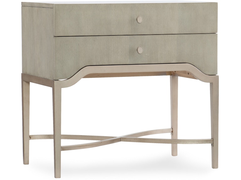 Hooker Furniture Bedroom Elixir Two-Drawer Nightstand 5990-90016-LTWD at Norwood Furniture