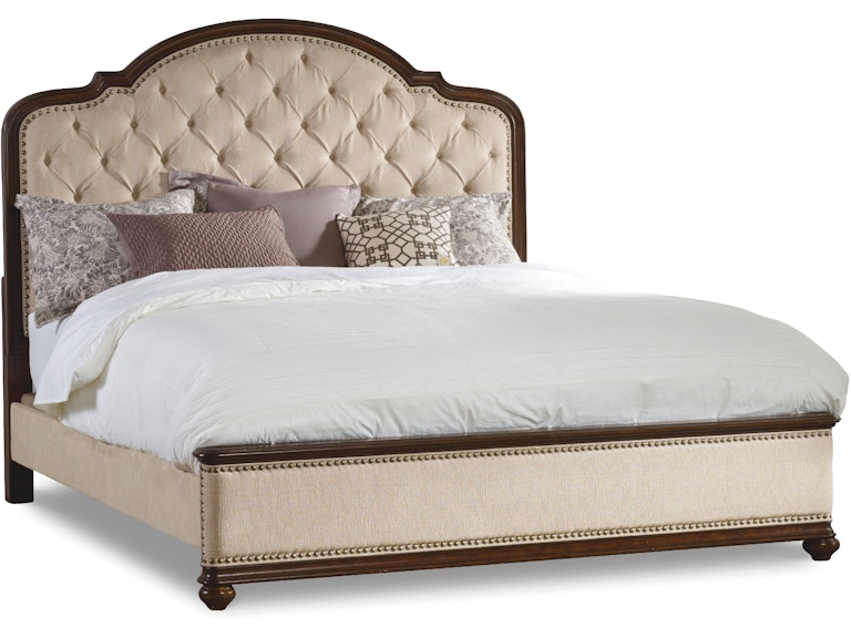 Hooker Furniture Bedroom Leesburg King Upholstered Bed 5381-90866 at Norwood Furniture