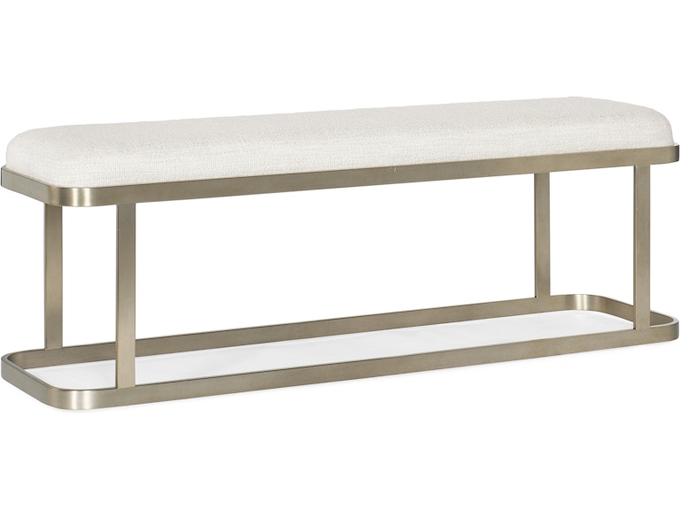Hooker Furniture Bedroom Linville Falls River Branch Upholstered Bench 6150-90019-95 at Norwood Furniture