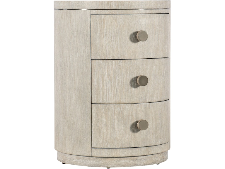 Hooker Furniture Bedroom Modern Mood Round Nightstand 6850-90315-80 at Norwood Furniture