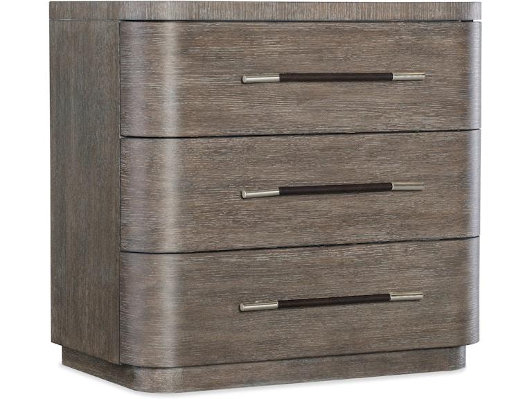 Hooker Furniture Bedroom Modern Mood Three Drawer Nightstand 6850-90016-89 at Norwood Furniture