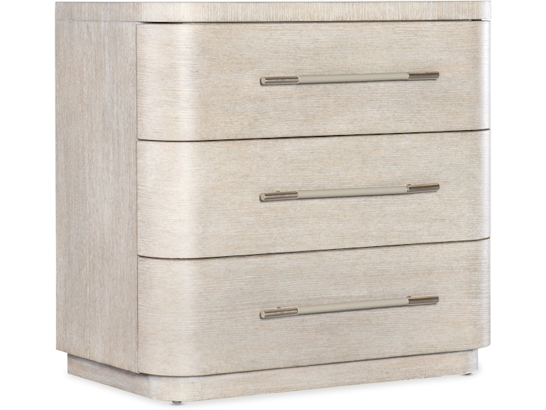 Hooker Furniture Bedroom Modern Mood Three Drawer Nightstand 6850-90016-80 at Norwood Furniture