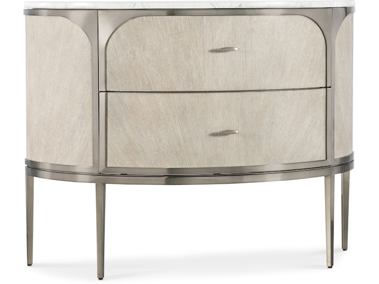 Hooker Furniture Bedroom Modern Mood Two Drawer Nightstand 6850-90215-80 at Norwood Furniture