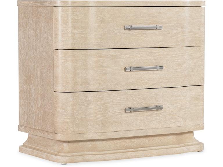 Hooker Furniture Bedroom Nouveau Chic Three Drawer Nightstand 6500-90016-80 at Norwood Furniture