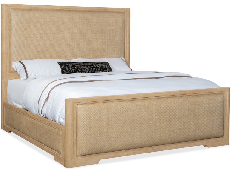 Hooker Furniture Bedroom Retreat King Cane Panel Bed 6950-90266-80 at Norwood Furniture