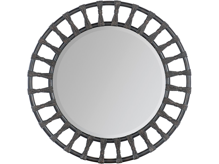 Hooker Furniture Bedroom Retreat Pole Rattan Accent Mirror 6950-90005-99 at Norwood Furniture
