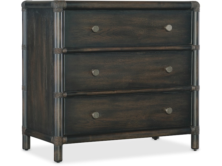 Hooker Furniture Bedroom Retreat Pole Rattan Nightstand 6950-90216-99 at Norwood Furniture