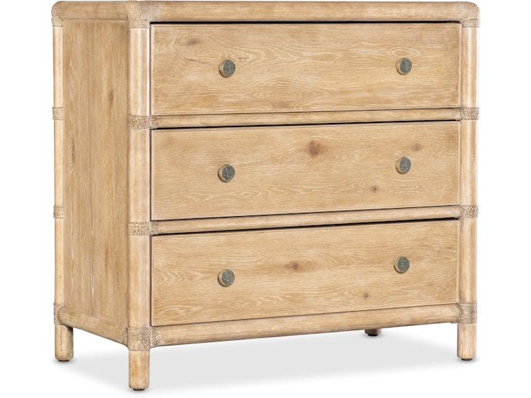 Hooker Furniture Bedroom Retreat Pole Rattan Nightstand 6950-90216-80 at Norwood Furniture