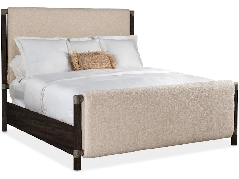 Hooker Furniture Bedroom Retreat Queen Upholstered Panel Bed 6950-90350-99 at Norwood Furniture