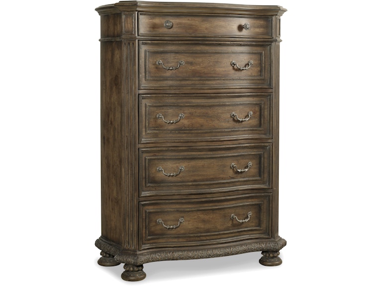 Hooker Furniture Bedroom Rhapsody Five Drawer Chest 5070-90010 at Norwood Furniture