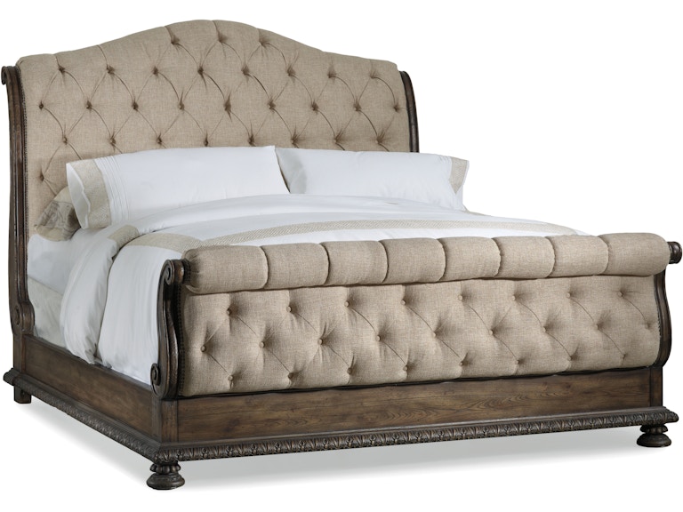 Hooker Furniture Bedroom Rhapsody King Tufted Bed 5070-90566 at Norwood Furniture