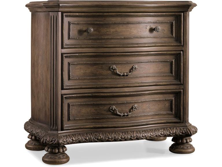 Hooker Furniture Bedroom Rhapsody Three Drawer Nightstand 5070-90016 at Norwood Furniture