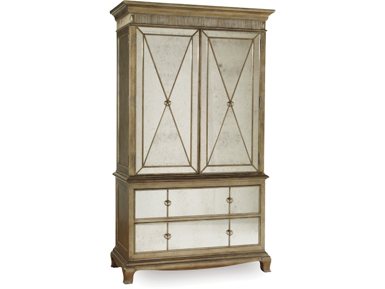 Hooker Furniture Bedroom Sanctuary Armoire - Visage 3016-90013 at Norwood Furniture