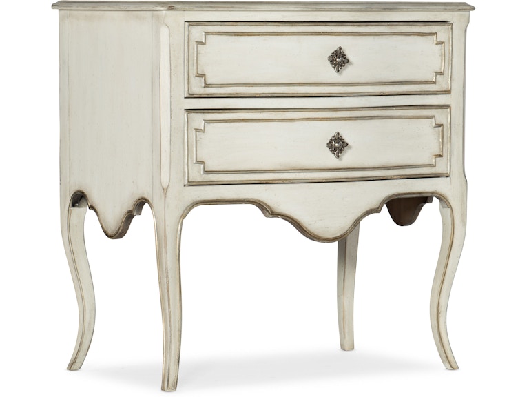 Hooker Furniture Bedroom Sanctuary Coco En Blanc Nightstand 5865-90116-02 at Norwood Furniture